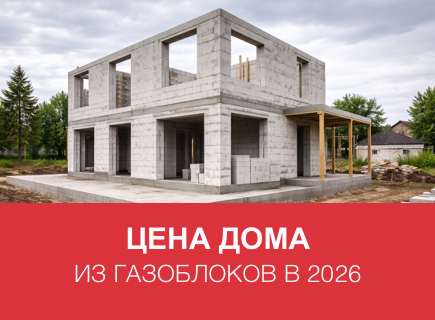 Сколько стоит дом из газоблоков в 2026 году в Туле и регионах РФ
